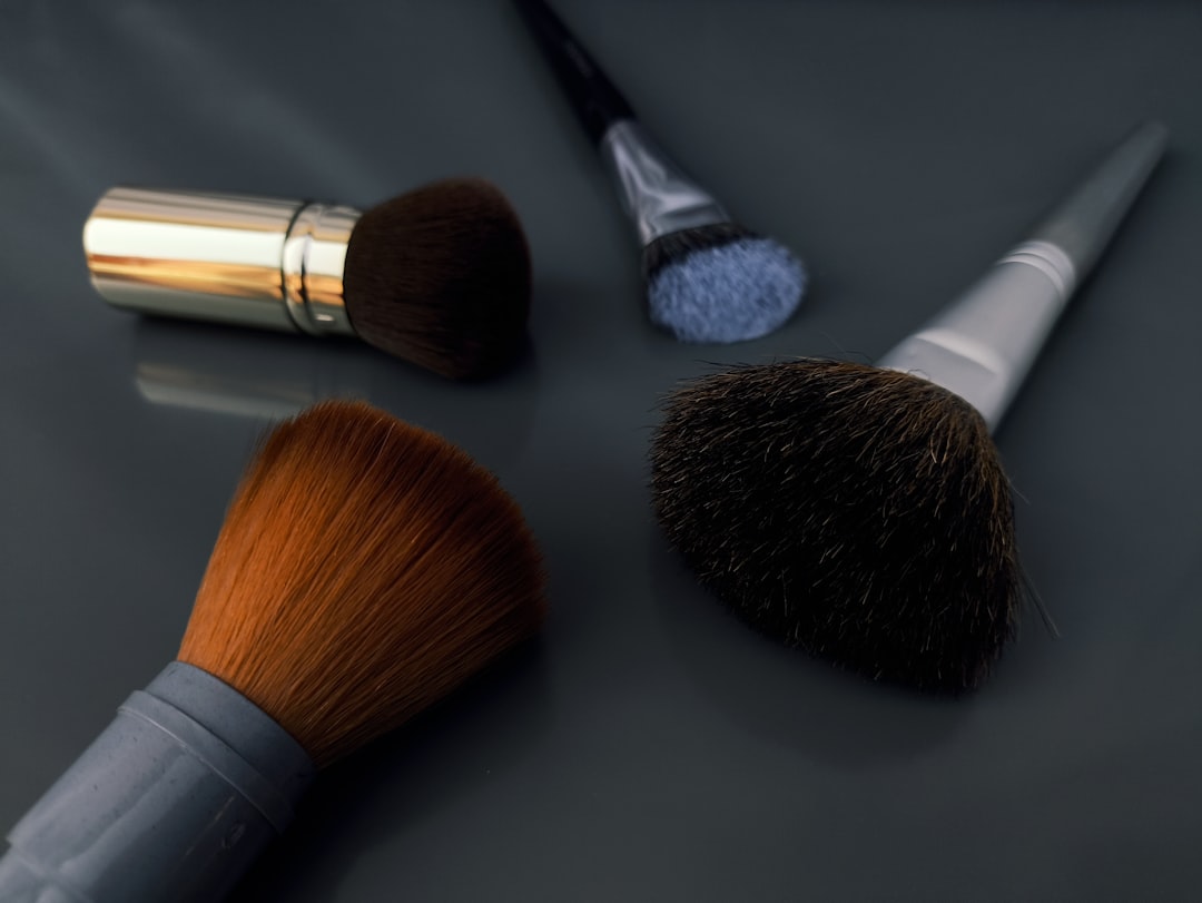 Makeup artist working on a creative editorial look