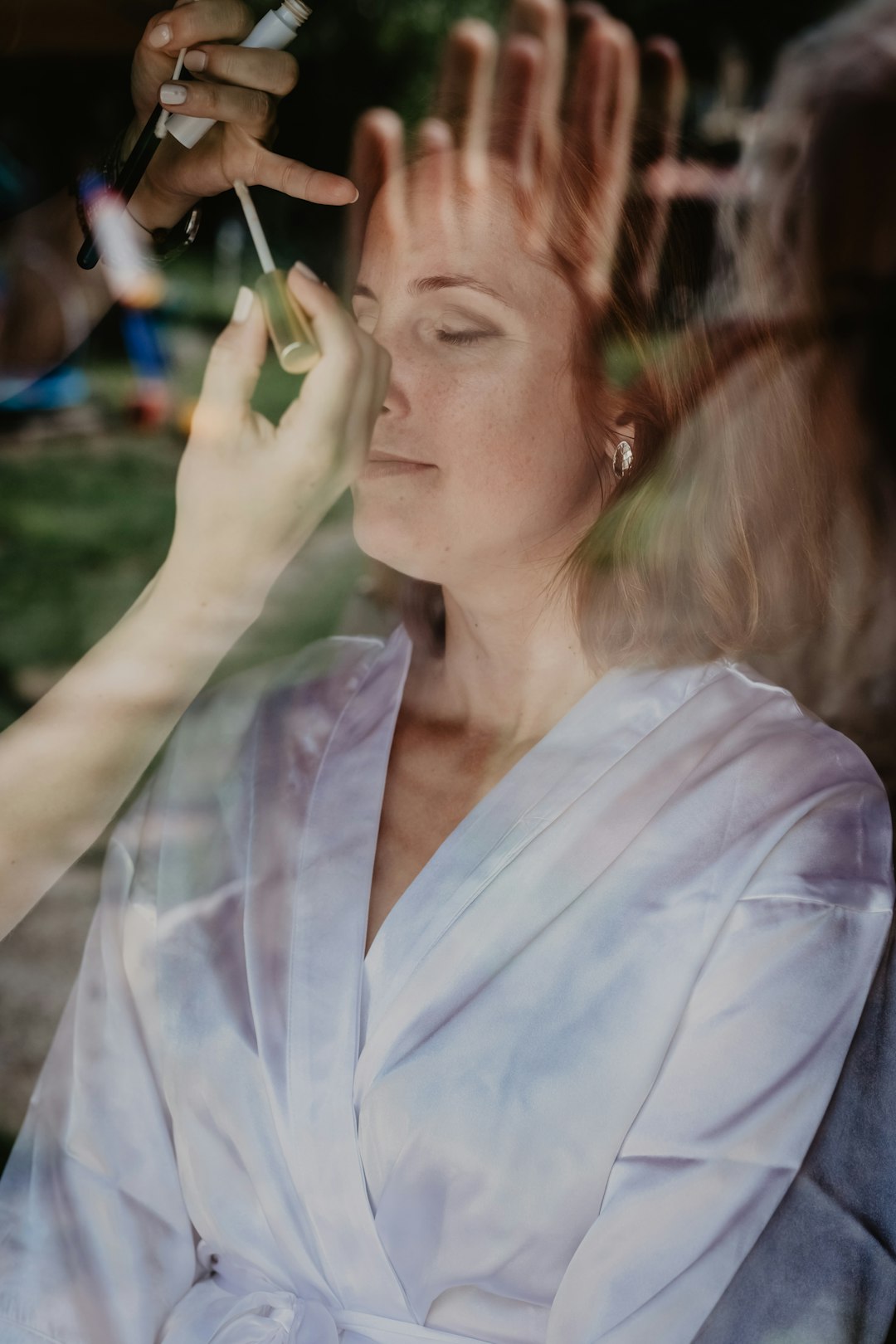 Bridal makeup session