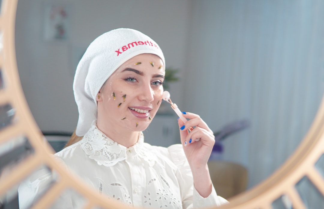 Bride getting makeup applied